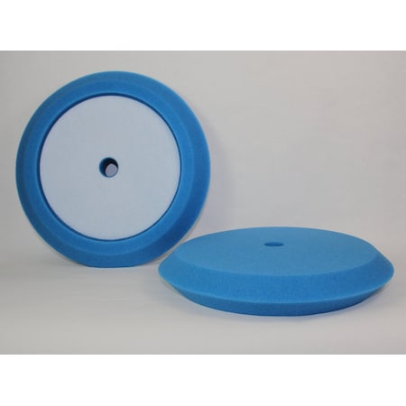 Hti Hi Buff 8" Soft Polish Blue Slant Foam HB 400